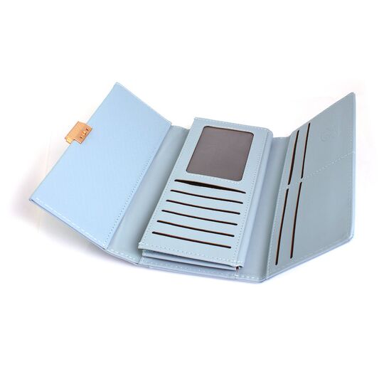 Женский кошелек, голубой П0609