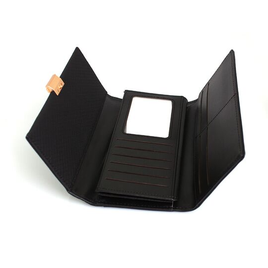 Жіночий гаманець, чорний П0611