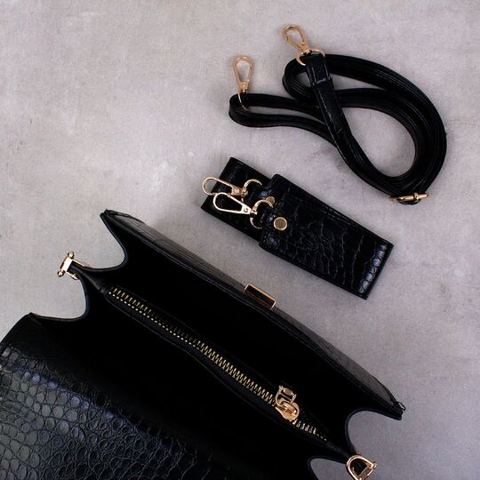 Жіноча сумка, чорна П0612