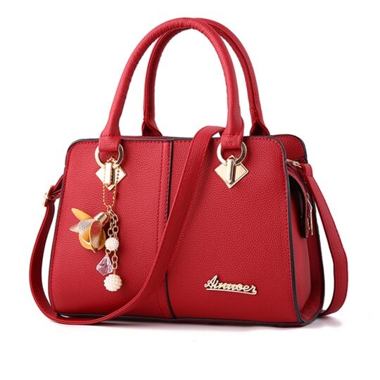 Жіноча сумка Saffiano, червона П0616