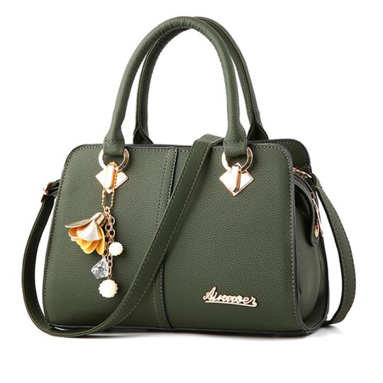 Женская сумка Saffiano, зеленая П0617