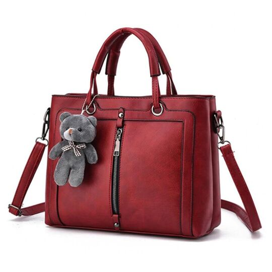 Женская сумка Saffiano, красная П0618