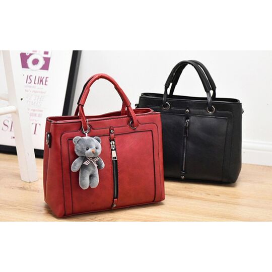 Женская сумка Saffiano, красная П0618