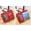 Женская сумка Saffiano, красная П0618