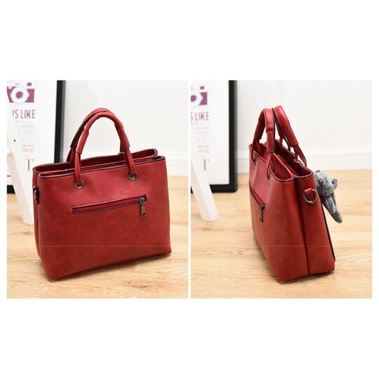 Женская сумка Saffiano, розовая П0619