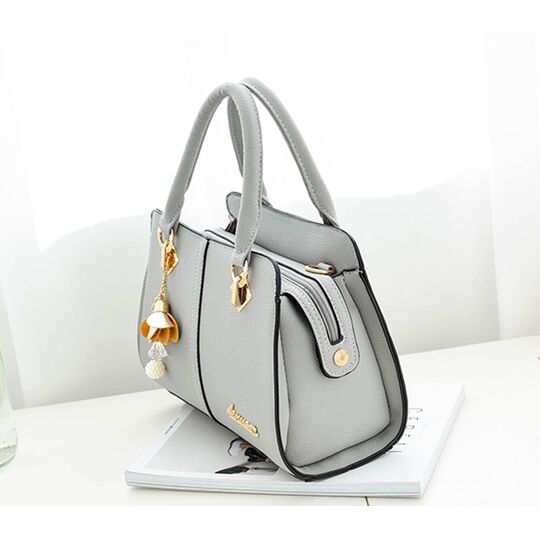 Жіноча сумка Saffiano, сіра П0627