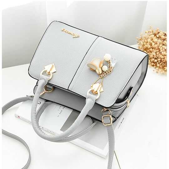 Жіноча сумка Saffiano, сіра П0627