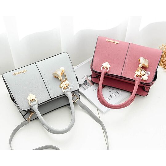 Жіноча сумка Saffiano, сіра П0627