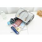 Жіноча сумка Saffiano, сіра П0627