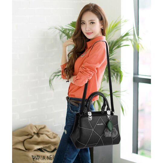 Женская сумка, черная П0628