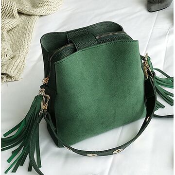 Жіноча сумка, зелена П0633