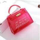 Женская сумка прозрачная, красная П0642