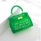 Женская сумка прозрачная, зеленая П0644