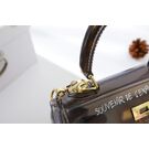 Женская сумка прозрачная, зеленая П0644