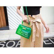 Жіноча сумка прозора, зелена П0644
