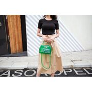 Женская сумка прозрачная, зеленая П0644