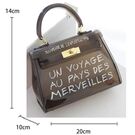 Женская сумка прозрачная, зеленая П0644