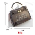 Жіноча сумка прозора, біла П0645