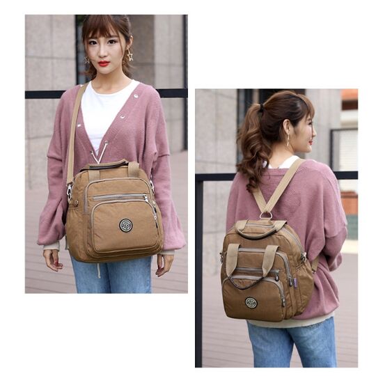 Жіночий рюкзак, коричневий П0657