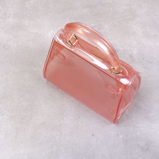 Женская сумка прозрачная, розовая П0665