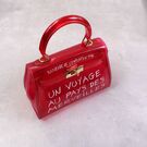 Жіноча сумка прозора, червона П0666