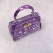 Жіноча сумка прозора, фіолетова П0667