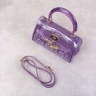 Женская сумка прозрачная, фиолетовая П0667