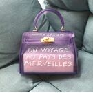 Жіноча сумка прозора, фіолетова П0668