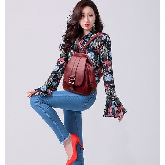 Женский рюкзак PHTESS, красный П0682