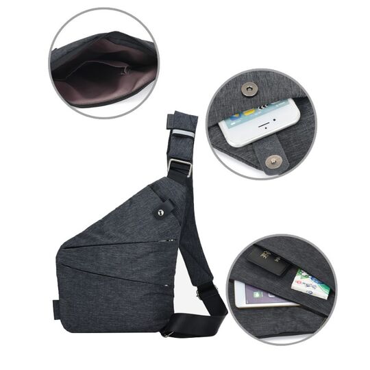 Мужская сумка слинг на правое плечо - П0686