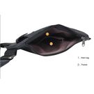 Мужская сумка слинг на левое плечо, черная - П0687 Мужская сумка слинг на левое плечо, черная - П0687