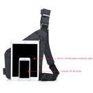 Мужская сумка слинг на левое плечо, черная - П0687 Мужская сумка слинг на левое плечо, черная - П0687