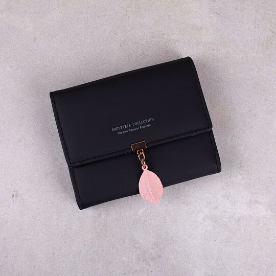 Жіночий гаманець, чорний - П0695