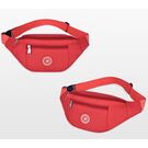 Сумка поясная, бананка красная - П0710
