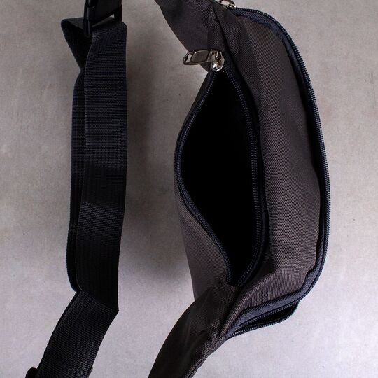 Сумка поясна, бананка сіра - П0711 Сумка поясна, бананка сіра - П0711