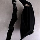 Сумка поясна, бананка чорна П0712