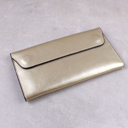 Женский кошелек, золотистый П0715