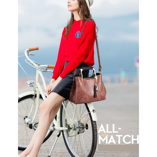 Жіноча сумка Shunvbasha, чорна П0721