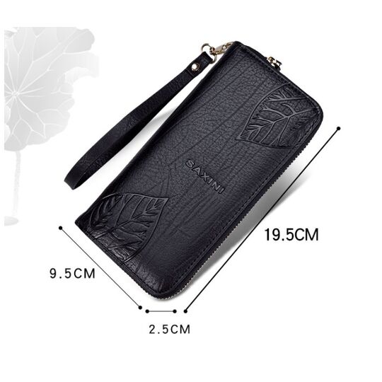 Жіночий гаманець, чорний П0726