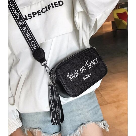 Жіноча сумка, чорна П0739