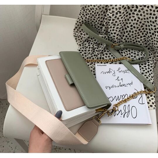 Женская сумка, зеленая П0745