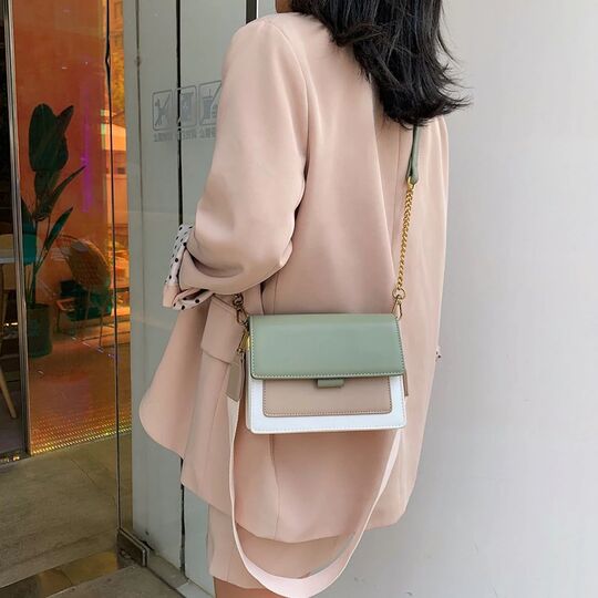 Женская сумка, зеленая П0745