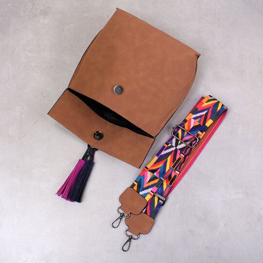 Жіноча сумка DAUNAVIA, коричнева П0751