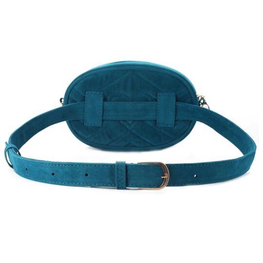 Жіноча поясна сумка, бананка DAUNAVIA, синя П0753