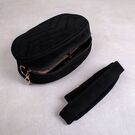 Женская поясная сумка, бананка DAUNAVIA, черная П0754 Женская поясная сумка, бананка DAUNAVIA, черная П0754