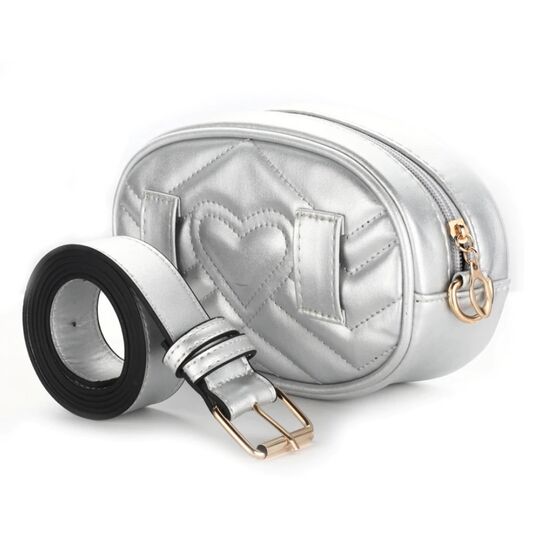 Женская поясная сумка, бананка DAUNAVIA, белая П0756 Женская поясная сумка, бананка DAUNAVIA, белая П0756