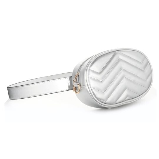 Женская поясная сумка, бананка DAUNAVIA, белая П0756 Женская поясная сумка, бананка DAUNAVIA, белая П0756