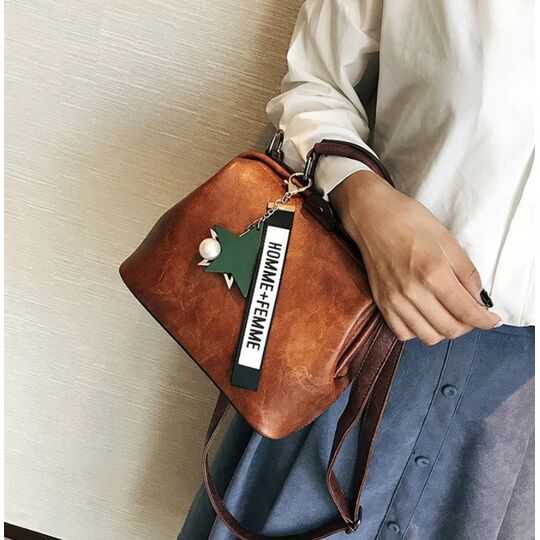 Жіноча сумка, коричнева П0757