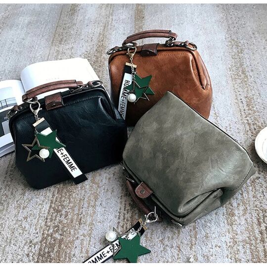 Жіноча сумка, коричнева П0757