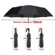 Зонтик черный, П0783